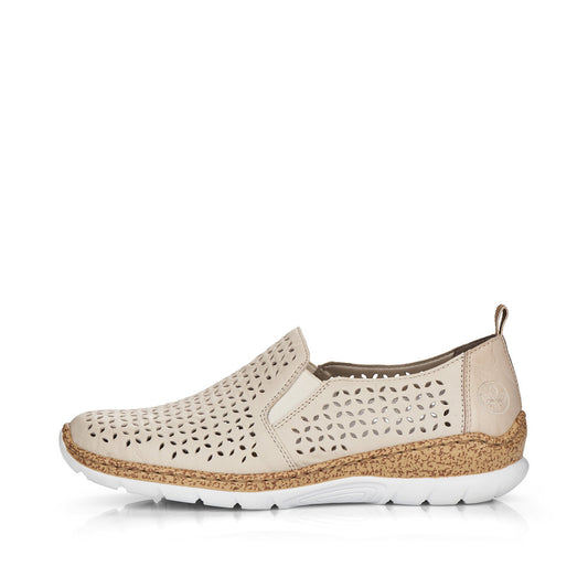 Women’s Perforated Leather Slip-On Shoes
