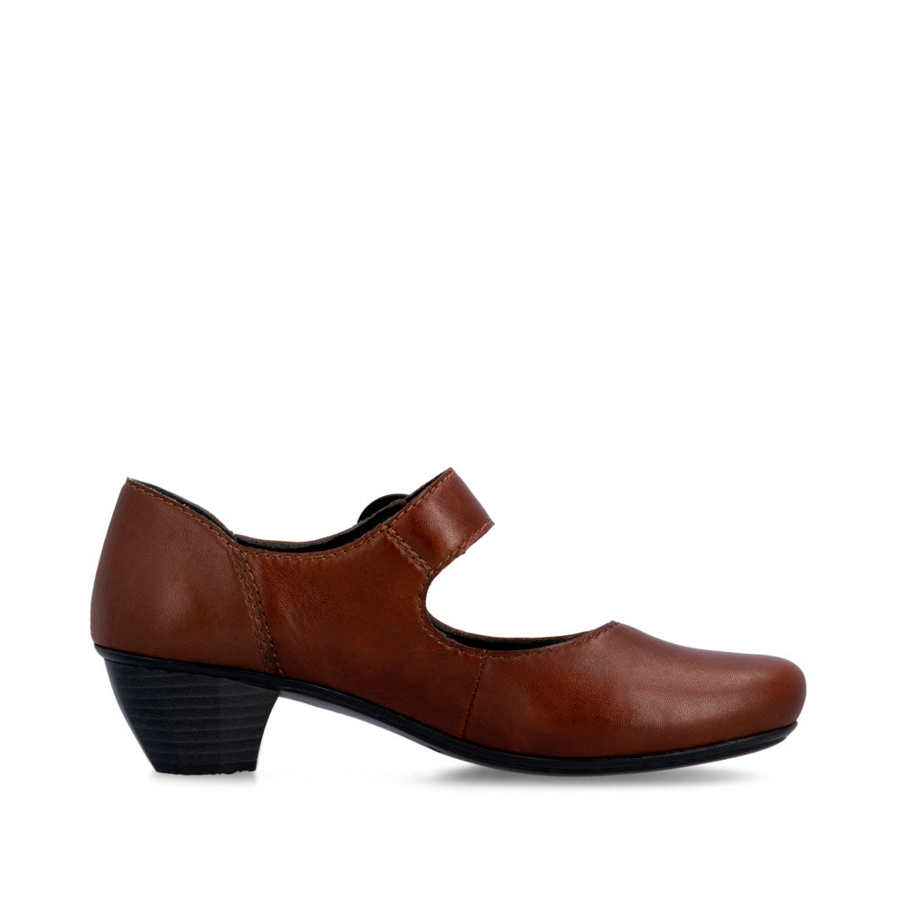 Women's leather Mary Jane Strap Shoe