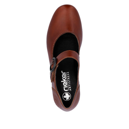 Women's leather Mary Jane Strap Shoe