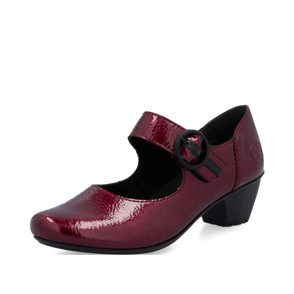 Women's leather Mary Jane Strap Shoe
