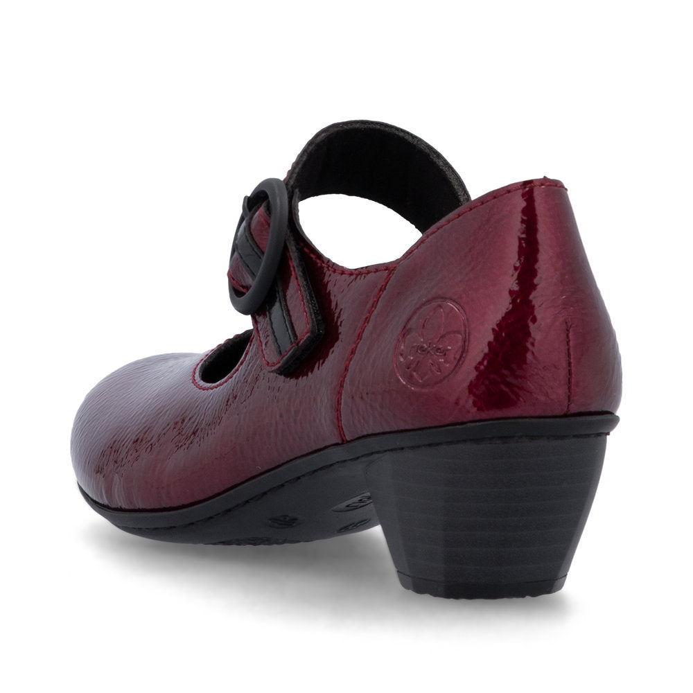 Women's leather Mary Jane Strap Shoe