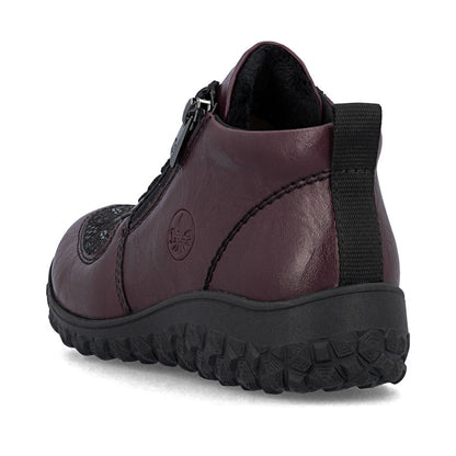 Women’s Wide Lace-Up Bootie with Side Zipper