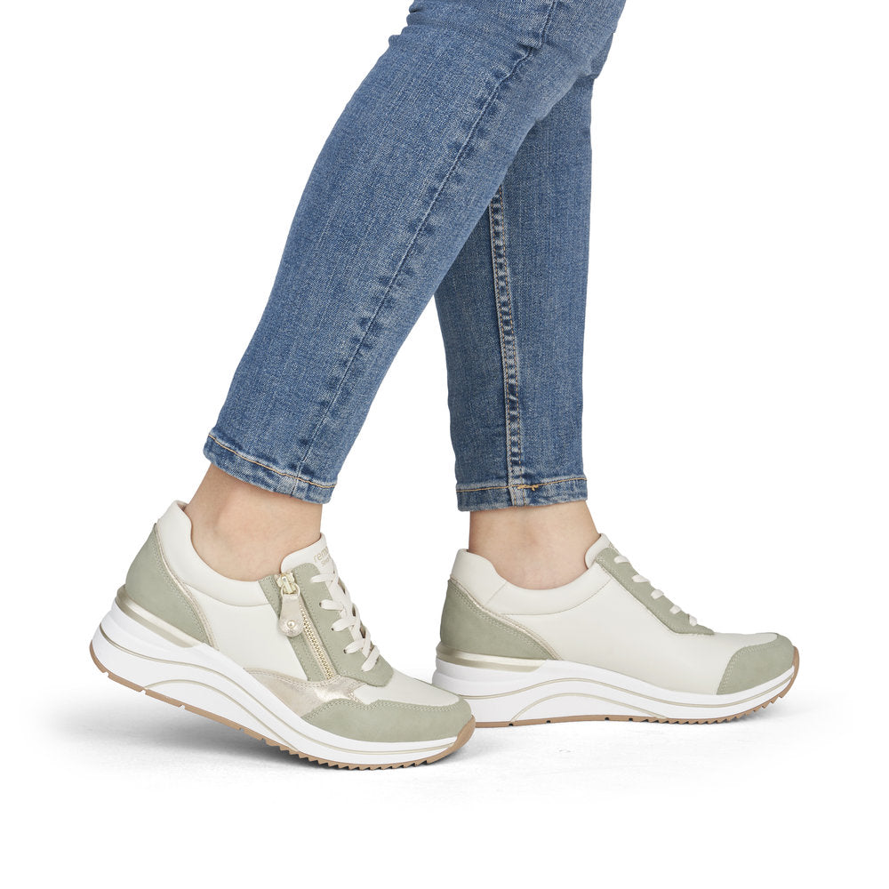 Women’s Leather Lace-Up Sneakers