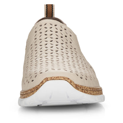 Women’s Perforated Leather Slip-On Shoes