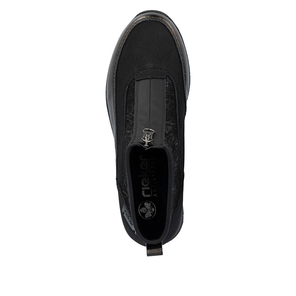 Women’s Leather Zip-Up Bootie