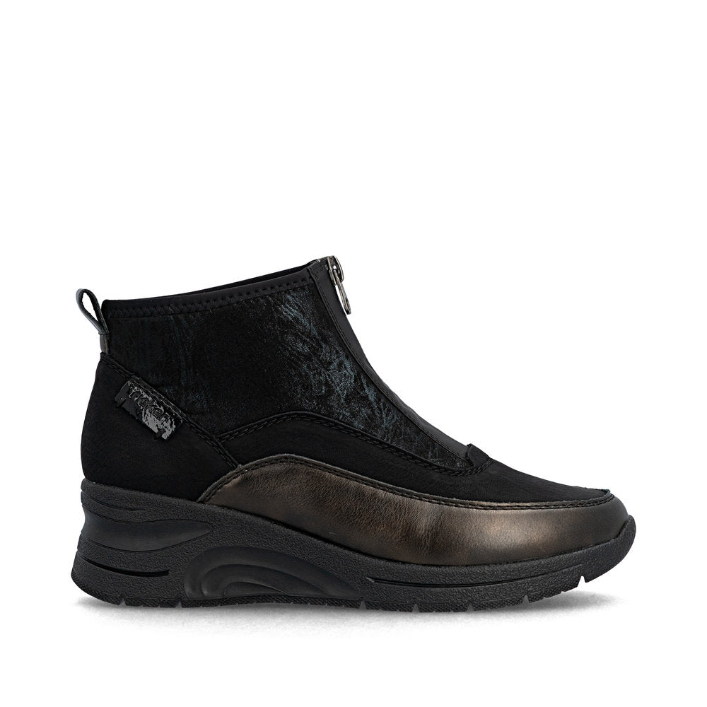 Women’s Leather Zip-Up Bootie